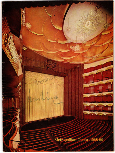 Bohm, Karl - Bing, Rudolf - Double Signed Program Der Rosenkavalier 1969