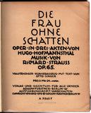 Bohm, Karl - Signed Score for Die Frau Ohne Schatten