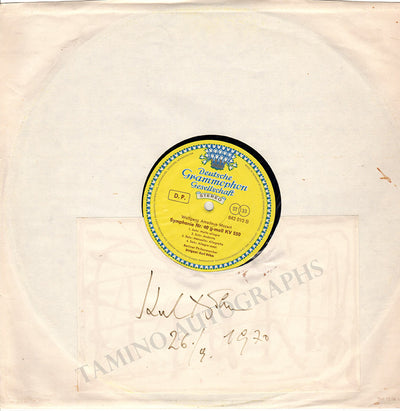 Bohm, Karl - Signed Record "Mozart Symphony 40"