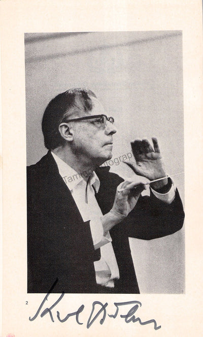 Bohm, Karl - Signed Program London 1975