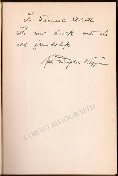 Wiggin, Kate Douglas - Signed Book "The Story of Waitstill Baxter"