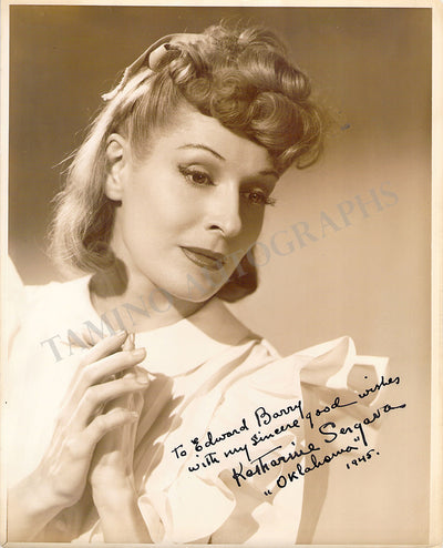 Sergava, Katharine - Signed Photograph in "Oklahoma"