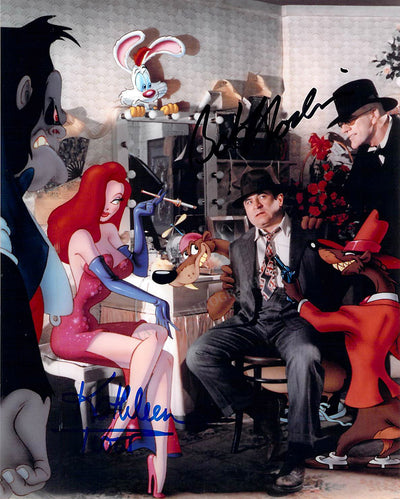 Hoskins, Bob - Turner, Kathleen - Double Signed Photograph in "Who Kill Roger Rabbit?"