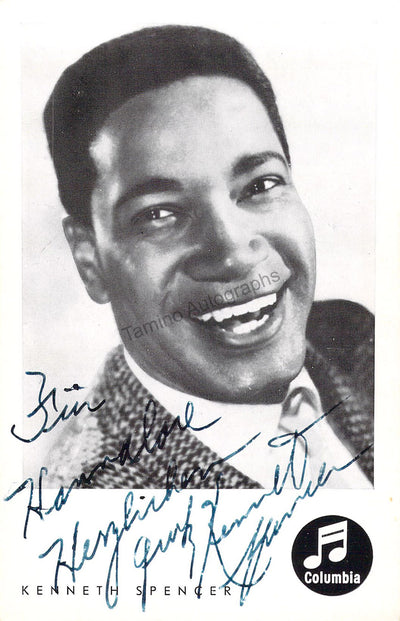 Spencer, Kenneth - Signed Photograph