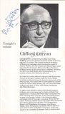 Curzon, Clifford - Kertesz, Istvan - Double Signed Program London 1971