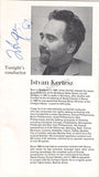 Curzon, Clifford - Kertesz, Istvan - Double Signed Program London 1971