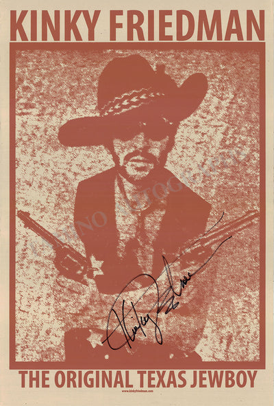 Friedman, Kinky - Original Signed Poster