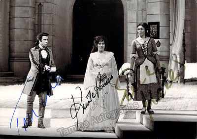 Te Kanawa, Kiri - Krause, Tom - Mathis, Edith - Triple Signed Photograph in Nozze di Figaro