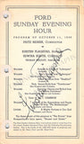 Flagstad, Kirsten - Signed Program