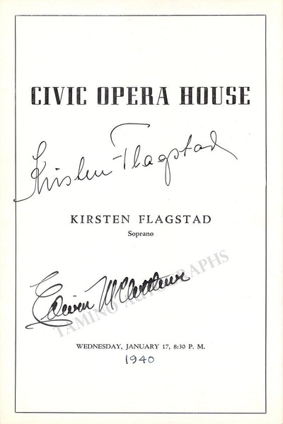 FLAGSTAD, Kirsten - McARTHUR, Edwin