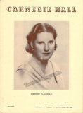 Flagstad, Kirsten - Carnegie Hall Recital Program 1952