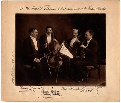 Kneisel, Franz - Signed Photo Kniesel Quartet