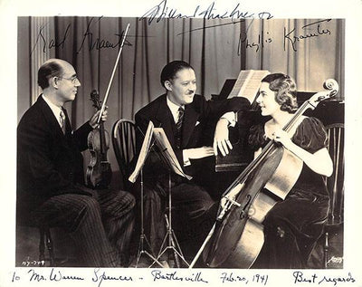 Kraeuter Trio - Tripled Signed Photo 1941