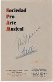 Baum, Kurt - Nelli, Herva - Double Signed Program Havana 1949