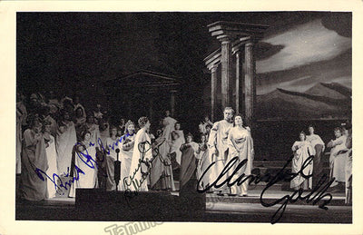 Bohme, Kurt - Goltz, Christel - Rothenberger, Anneliese - Triple Signed Photograph in Penelope
