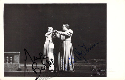 Borkh, Inge - Bohme, Kurt - Double Signed Photograph in Irische Legende