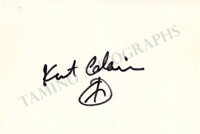 Cobain, Kurt - Signed Card