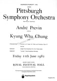 Chung, Kyung-Wha - Previn, Andre - Double Signed Program London 1982