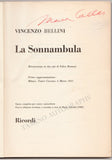 La Sonnambula Signed Score
