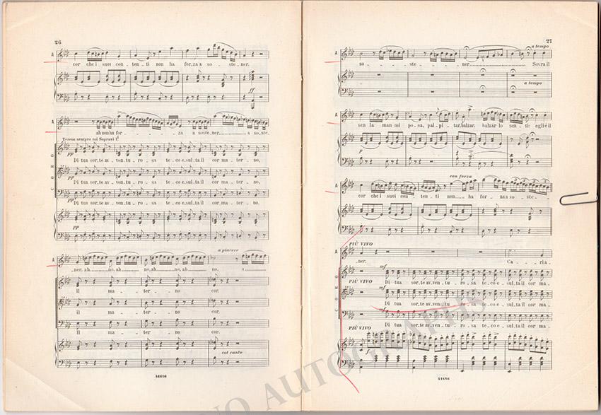 La Sonnambula Signed Score - Tamino