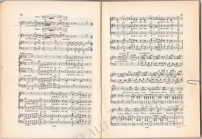 La Sonnambula Signed Score - Tamino