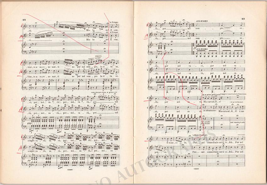 La Sonnambula Signed Score - Tamino