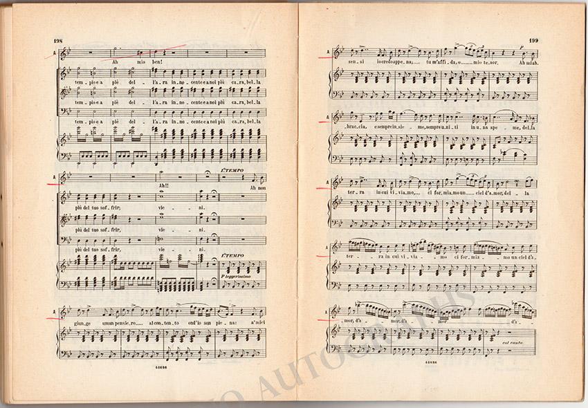 La Sonnambula Signed Score - Tamino