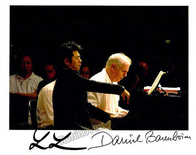 Lang, Lang - Barenboim, Daniel - Double Signed Photo