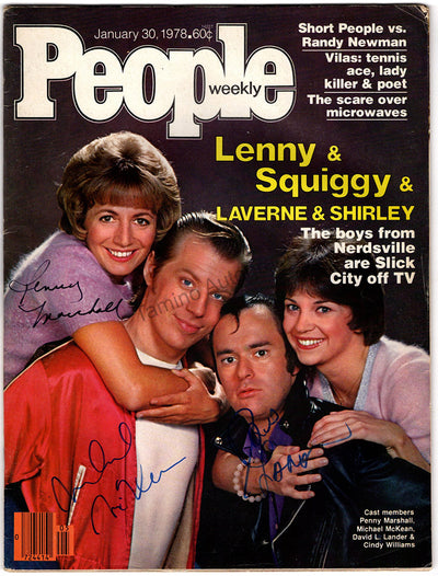 Laverne & Shirley - People Magazine Signed