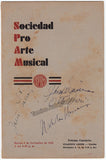 Lener Quartet of Budapest - Signed Program Havana 1945