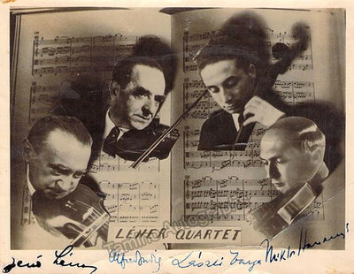 Lener Quartet - Photo Signed by All 4