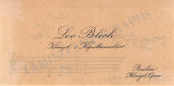 Blech, Leo - Signed Business Card 1913