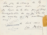Delibes, Leo - Autograph Note Signed
