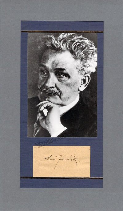 Janacek, Leos - Signature Cut and Photo