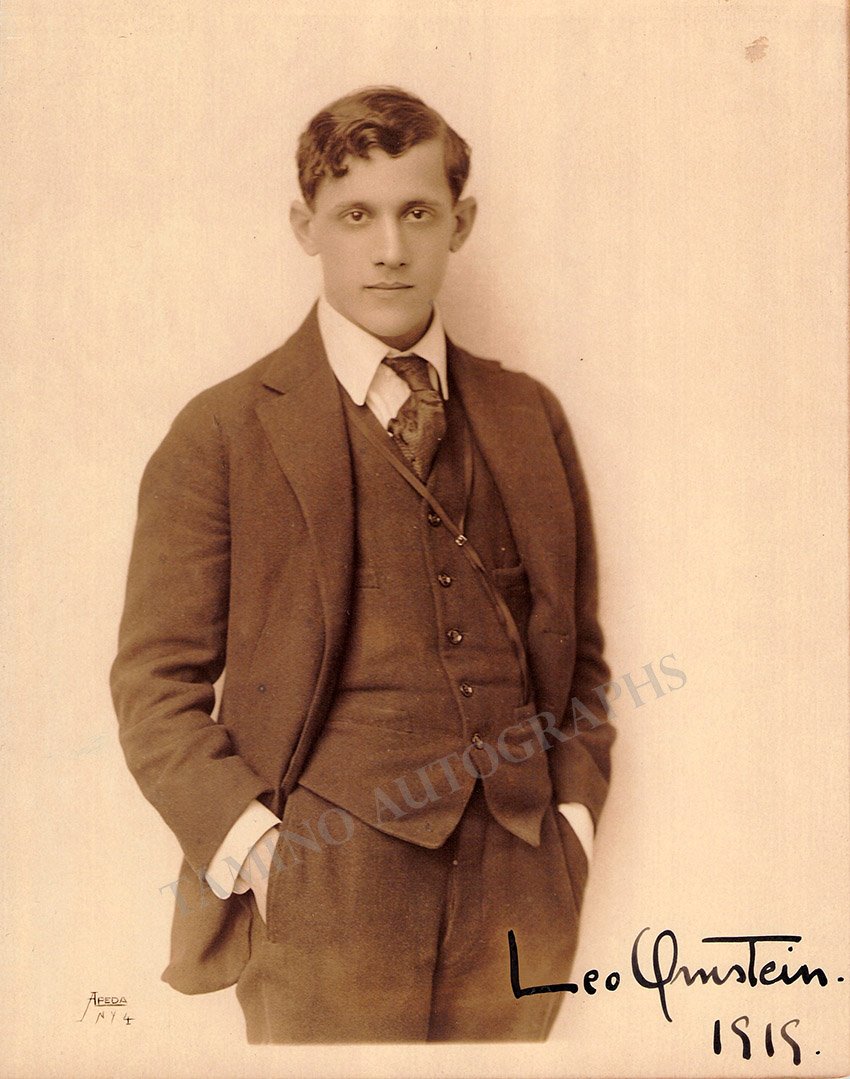 Ornstein, Leo - Signed Photo 1919