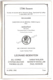 Bernstein, Leonard - Signed Program London 1982