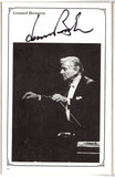 Bernstein, Leonard - Signed Program London 1982