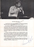 Bernstein, Leonard - Signed Program London 1963