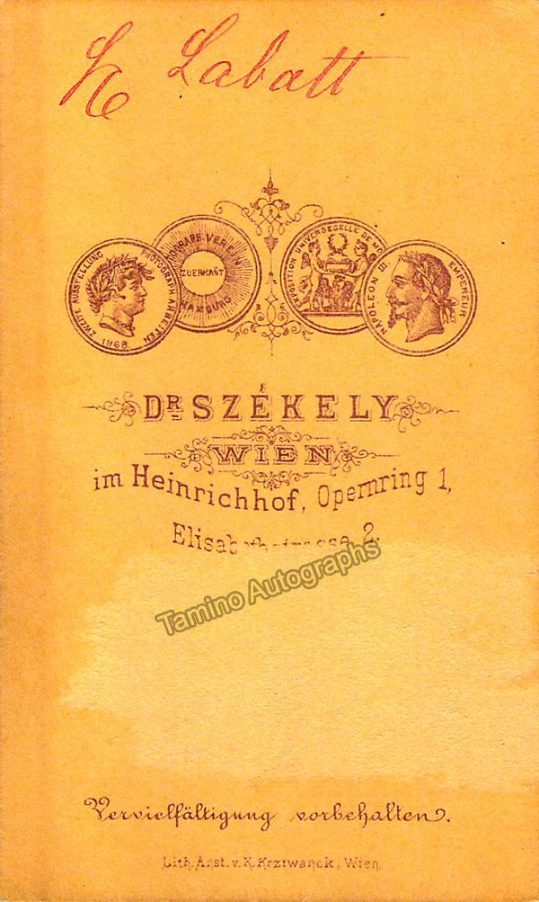 Labatt, Leonard - Unsigned Vintage CDV - Tamino