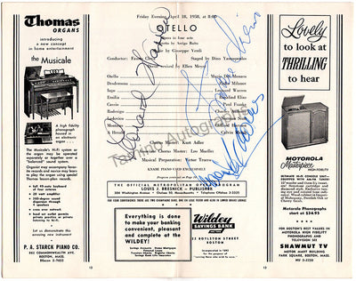 Warren, Leonard - Milanov, Zinka - Del Monaco, Mario - Otello 1958