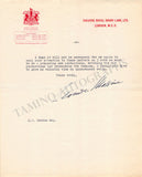 Massine, Leonide - Lot of 5 Signed Letters 1938