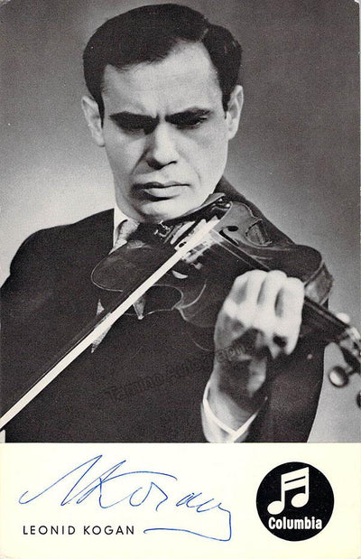 Kogan, Leonid - Signed Photo in Performance