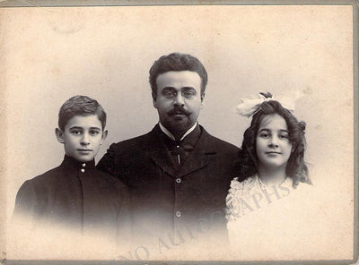 As himself with son and daughter