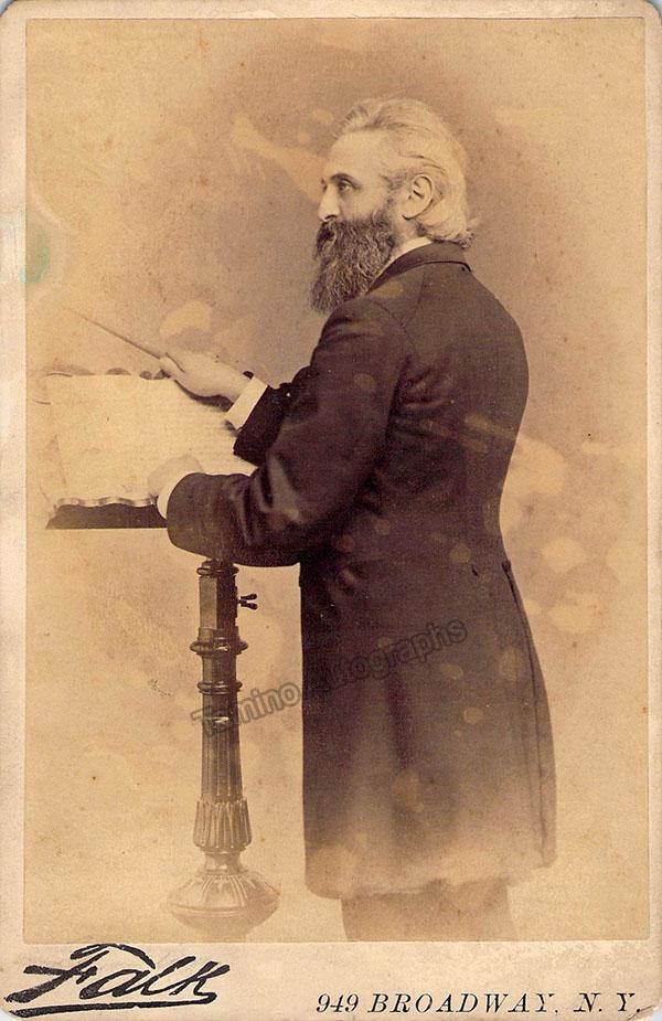 Damrosch, Leopold - Unsigned Cabinet Photo at the Podium