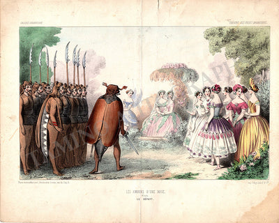 Les Amours d'une Rose - Ballet Print 1860