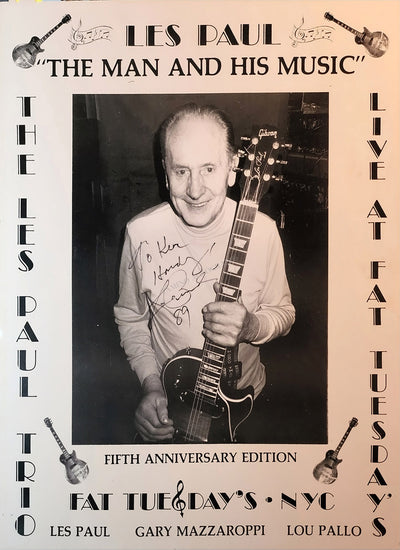Paul, Les - Signed Poster 1989