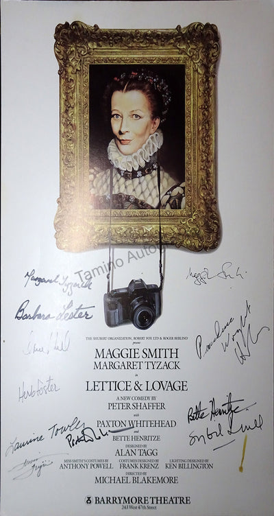 Smith, Maggie - Poster "Lettice and Lovage" Signed by the Cast