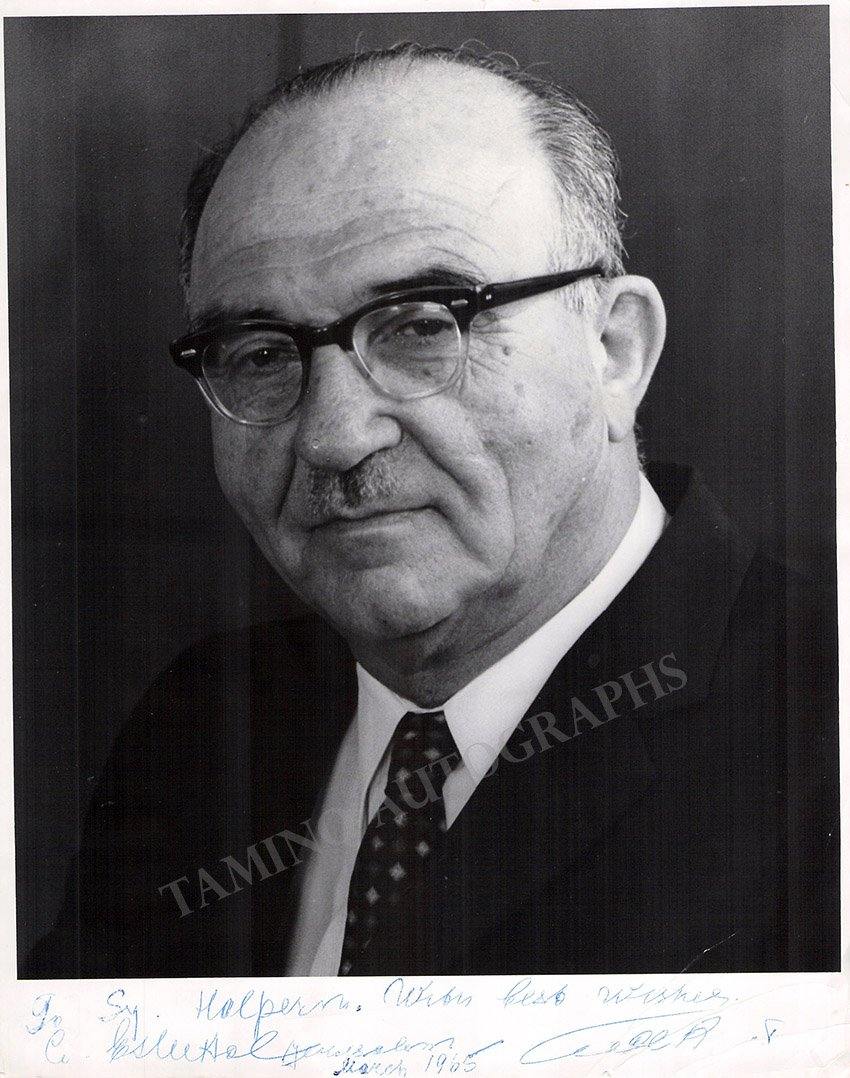 Eshkol, Levi - Signed Photo 1965