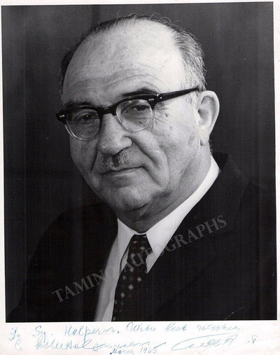 Eshkol, Levi - Signed Photo 1965