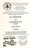 Liberace,  W. Valentino - Signed Program New York 1966